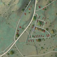 Second close-up of the map of White Haven, Pennsylvania print showing more streets and buildings