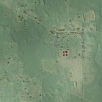 Second close-up of the map of White Oak, Michigan print showing more streets and buildings