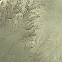 Second close-up of the map of Whitecone, Arizona print showing more streets and buildings