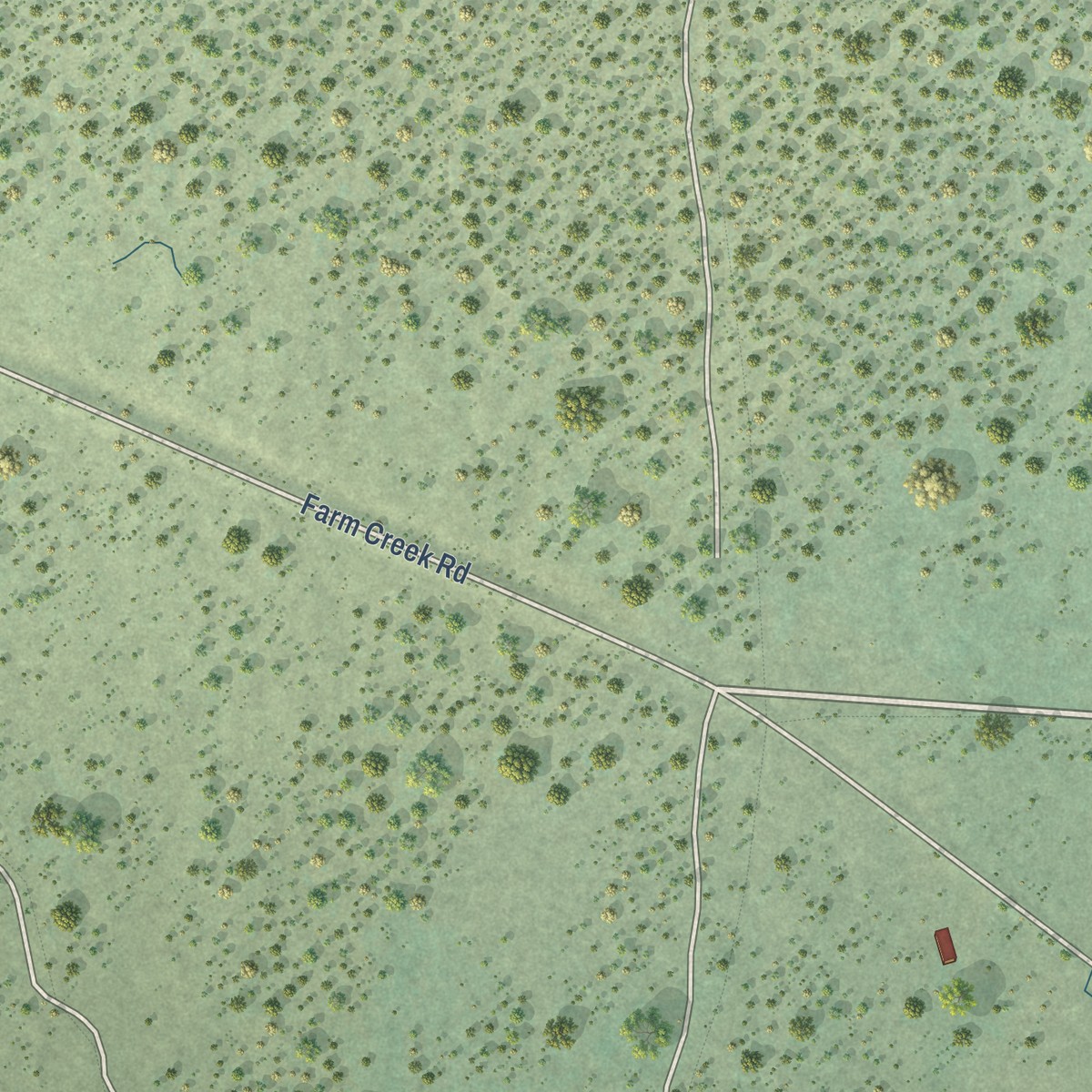 Second close-up of the map of Whiterocks, Utah print showing more streets and buildings