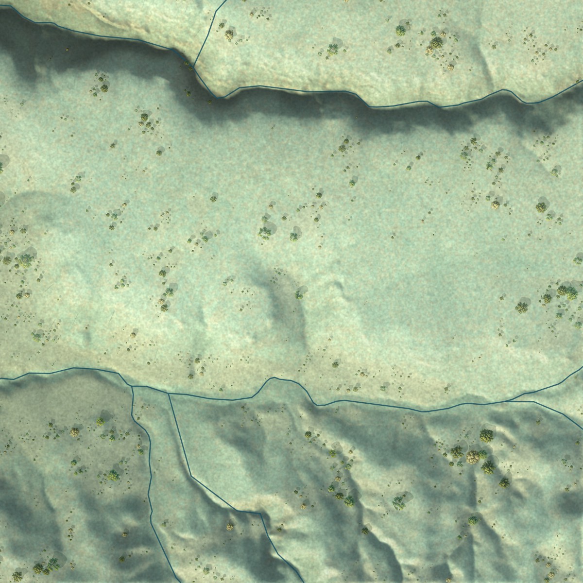 Second close-up of the map of Whitmore, California print showing more streets and buildings