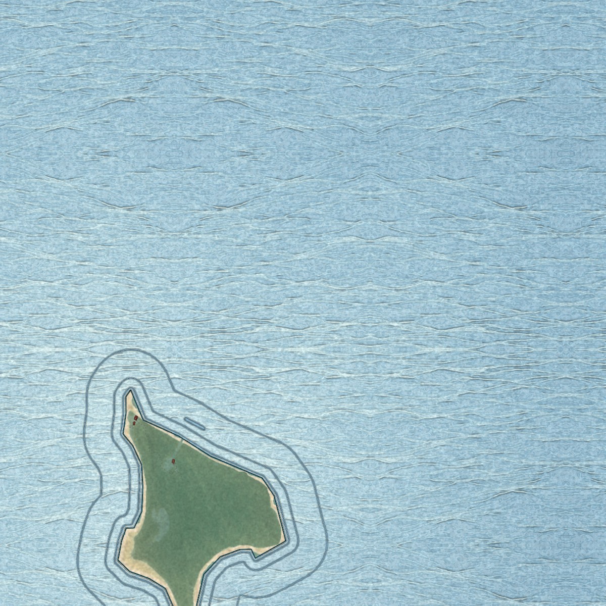 Second close-up of the map of Whitney, Michigan print showing more streets and buildings