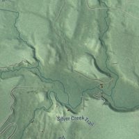 Second close-up of the map of Wilber, Michigan print showing more streets and buildings