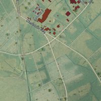 Second close-up of the map of Wilkinson Heights, South Carolina print showing more streets and buildings