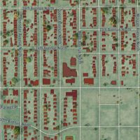 Second close-up of the map of Willard-Hay, Minnesota print showing more streets and buildings