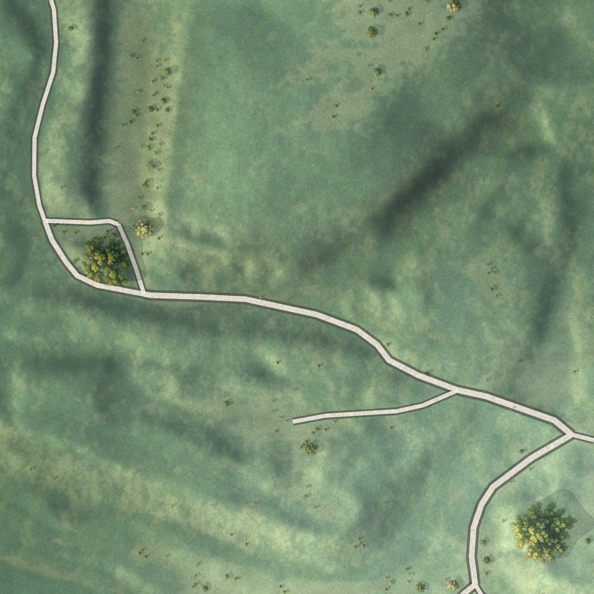 Second close-up of the map of Williamstown, Kansas print showing more streets and buildings