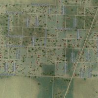 Second close-up of the map of Williston Highlands, Florida print showing more streets and buildings