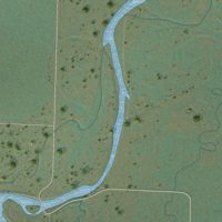 Second close-up of the map of Willow Creek, Montana print showing more streets and buildings