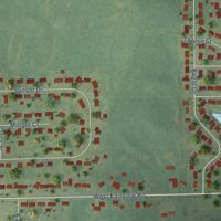 Second close-up of the map of Willow Lake, Illinois print showing more streets and buildings