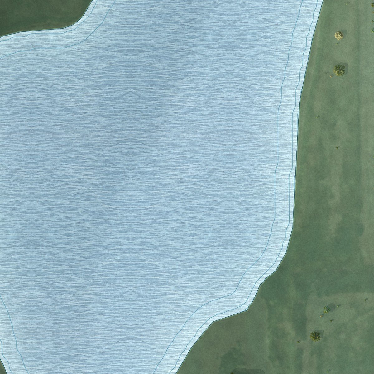 Second close-up of the map of Willow Lake, South Dakota print showing more streets and buildings