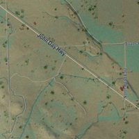 Second close-up of the map of Willowcreek, Oregon print showing more streets and buildings