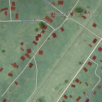 Second close-up of the map of Wilton, Alabama print showing more streets and buildings
