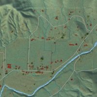Second close-up of the map of Wimer, Oregon print showing more streets and buildings