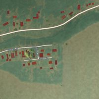 Second close-up of the map of Winchester, Arkansas print showing more streets and buildings