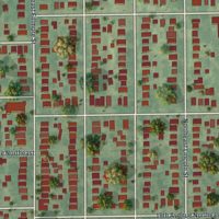 Second close-up of the map of Windom Park, Minnesota print showing more streets and buildings