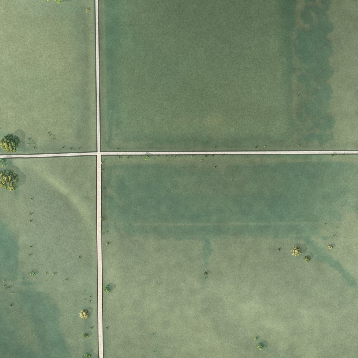 Second close-up of the map of Winnetoon, Nebraska print showing more streets and buildings
