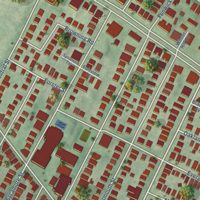 Second close-up of the map of Winter Hill, Massachusetts print showing more streets and buildings