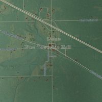 Second close-up of the map of Wise, Michigan print showing more streets and buildings