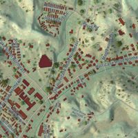 Second close-up of the map of Wise, Virginia print showing more streets and buildings