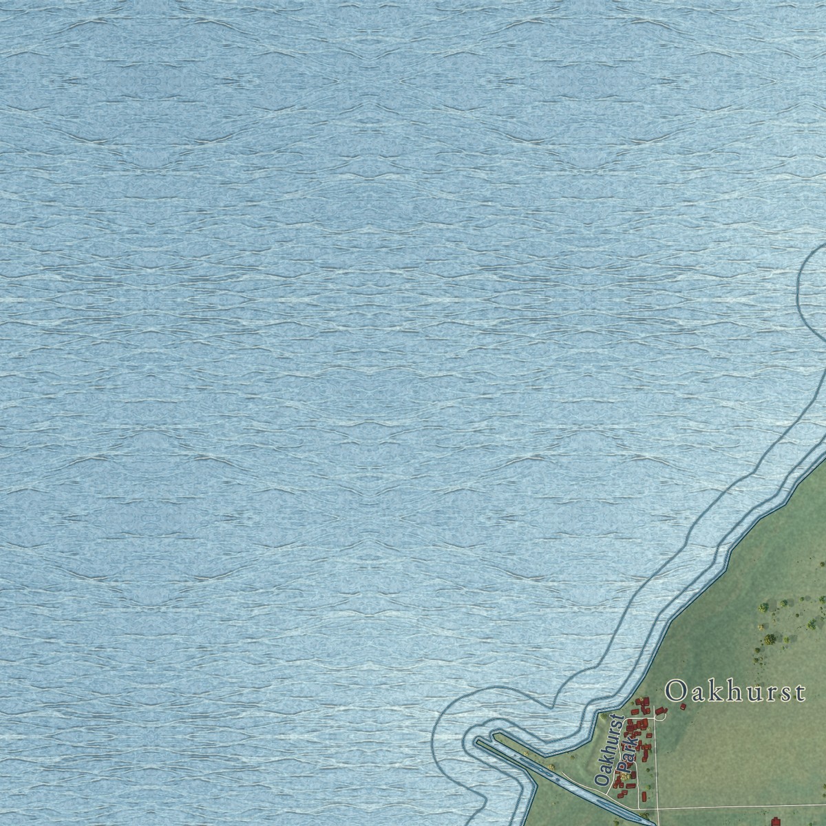Second close-up of the map of Wisner, Michigan print showing more streets and buildings