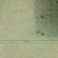 Second close-up of the map of Woden, Iowa print showing more streets and buildings