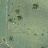 Second close-up of the map of Woodford, Wisconsin print showing more streets and buildings