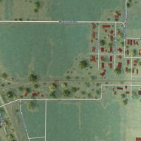 Second close-up of the map of Woodlawn, Illinois print showing more streets and buildings