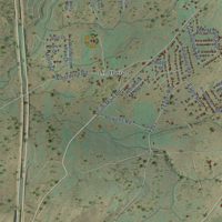Second close-up of the map of Wright, Pennsylvania print showing more streets and buildings