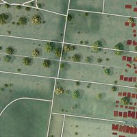 Second close-up of the map of Wydown Skinker, Missouri print showing more streets and buildings