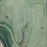 Second close-up of the map of Wyman Park, Maryland print showing more streets and buildings