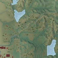 Second close-up of the map of Wynne, Arkansas print showing more streets and buildings