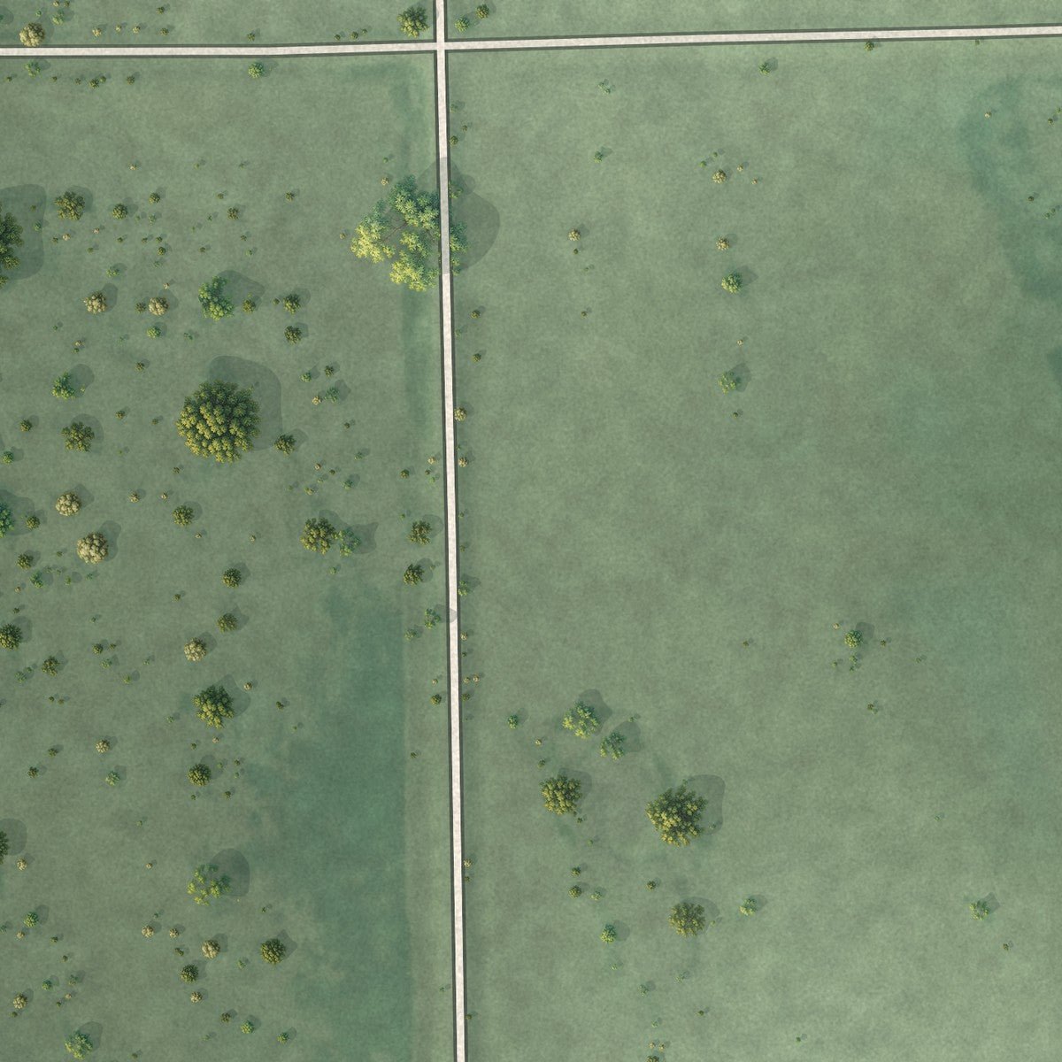 Second close-up of the map of Yale, South Dakota print showing more streets and buildings