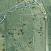 Second close-up of the map of Yankee Hill, Nebraska print showing more streets and buildings