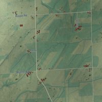 Second close-up of the map of York, Dane County, Wisconsin print showing more streets and buildings