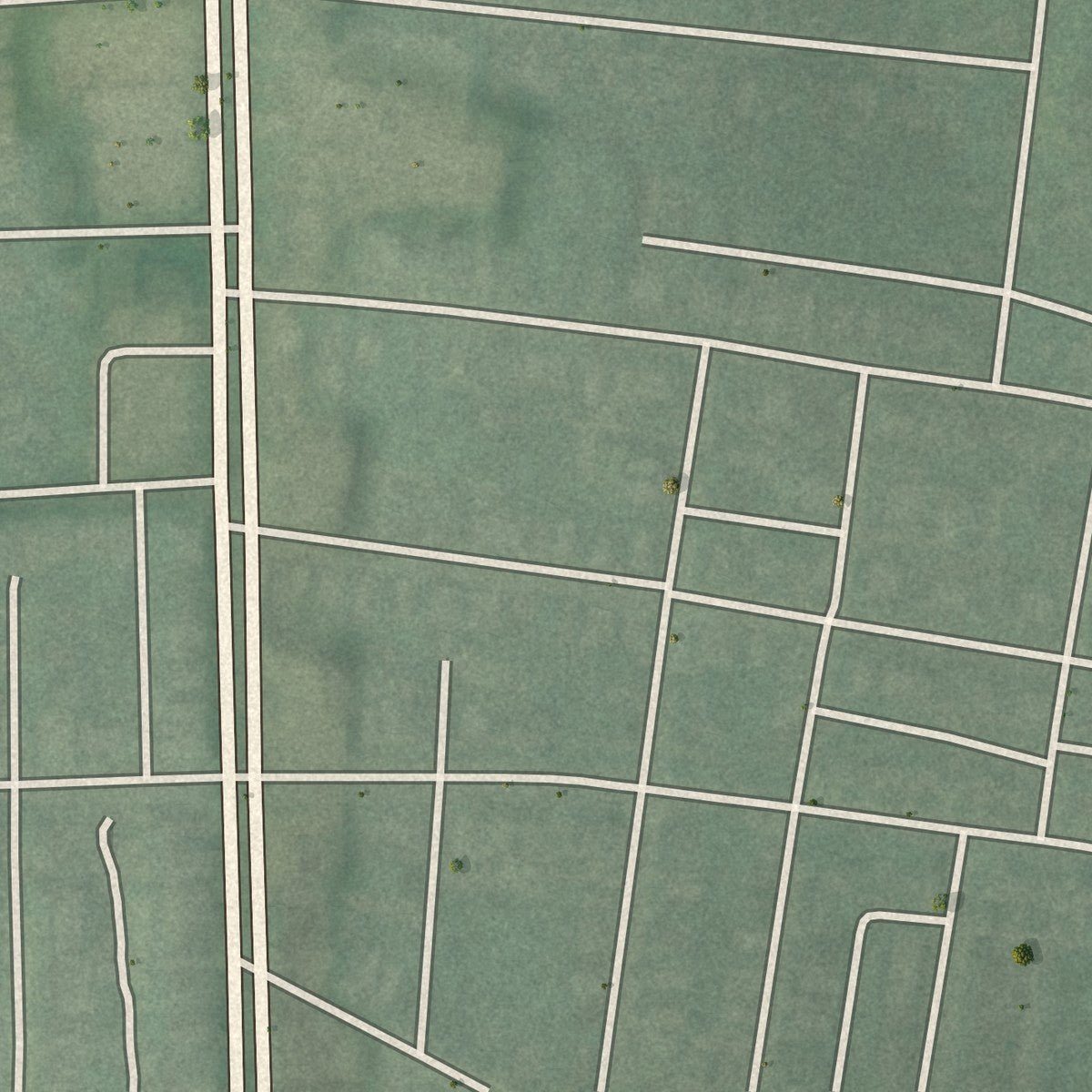 Second close-up of the map of York-Homeland, Maryland print showing more streets and buildings