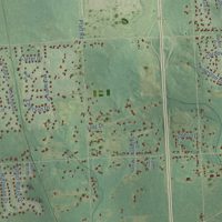 Second close-up of the map of York, Michigan print showing more streets and buildings