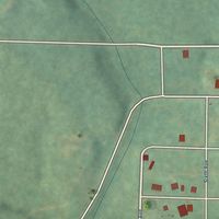 Second close-up of the map of Alpha, Michigan print showing more streets and buildings