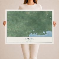 Map of Arenac, Michigan, 24 x 36 inch unframed archival matte print