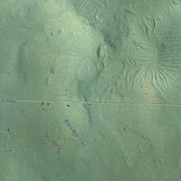 Second close-up of the map of Au Sable, Roscommon County, Michigan print showing more streets and buildings