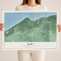 Map of Burt, Alger County, Michigan, 18 x 24 inch unframed archival matte print