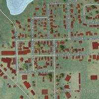 Second close-up of the map of Caledonia, Michigan print showing more streets and buildings