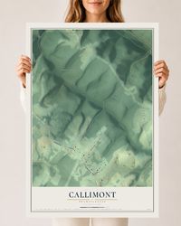 Map of Callimont, Pennsylvania, 24 x 36 inch unframed archival matte print