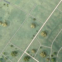 Second close-up of the map of Calumet, Michigan print showing more streets and buildings