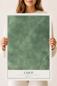 Map of Casco, St. Clair County, Michigan, 18 x 24 inch unframed archival matte print