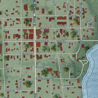 Close-up of the map of Central Lake, Michigan print showing street and building detail
