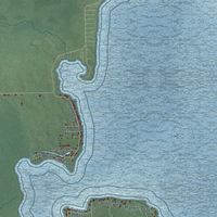 Close-up of the map of Cherry Grove, Michigan print showing street and building detail