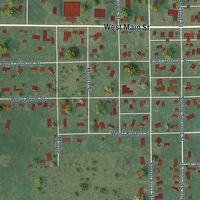 Close-up of the map of Edmore, Michigan print showing street and building detail