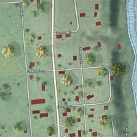Second close-up of the map of Forestville, Michigan print showing more streets and buildings