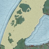 Close-up of the map of Golden, Michigan print showing street and building detail