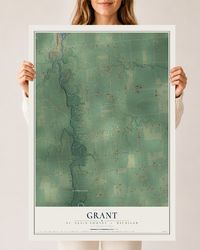 Map of Grant, St. Clair County, Michigan, 24 x 36 inch unframed archival matte print